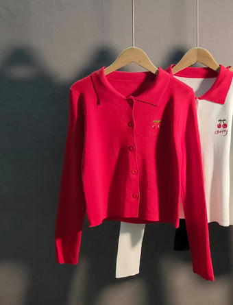 Cardigan Holgado Estilo Universitario para Mujer - Image 102