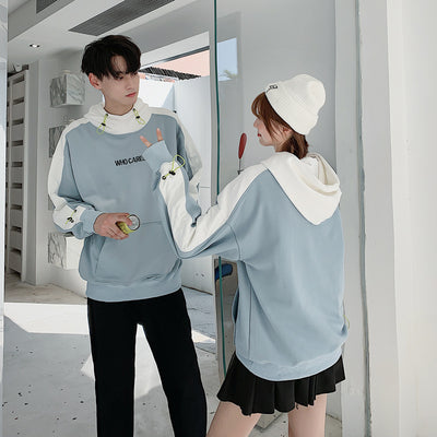 Sudadera con Capucha de Contraste y Costuras Decorativas - Image 3
