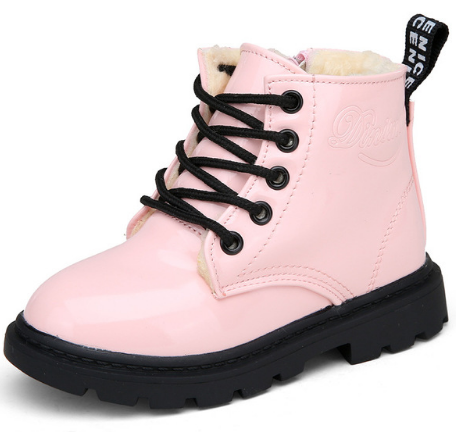 Botas de Invierno para Niños Impermeables de Cuero PU - Botas Martin para Nieve - Image 7