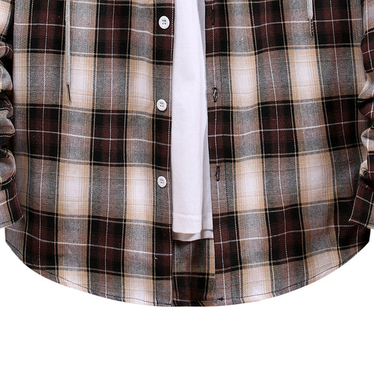 Camisa Cuadriculada Oversized para Parejas - Diseño a Cuadros Clásico - Image 5