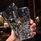 Funda para teléfono con diseño floral transparente