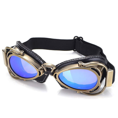 Gafas Protectoras Retro para Motocicleta - Estilo Piloto Harley con Protección Reflectante - Image 8
