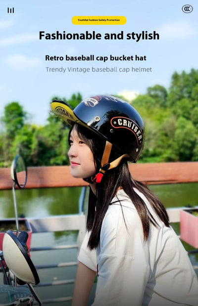 Casco de Béisbol Retro Harley para Hombre y Mujer - Image 9