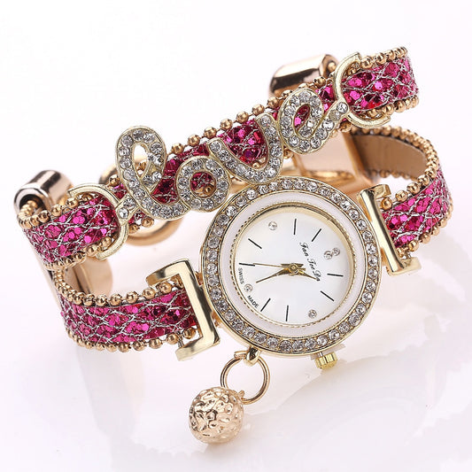 Reloj de Pulsera para Mujer FanTeeDa con Cristales Brillantes