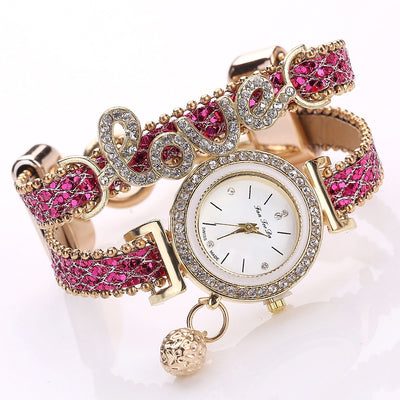 Reloj de Pulsera para Mujer FanTeeDa con Cristales Brillantes