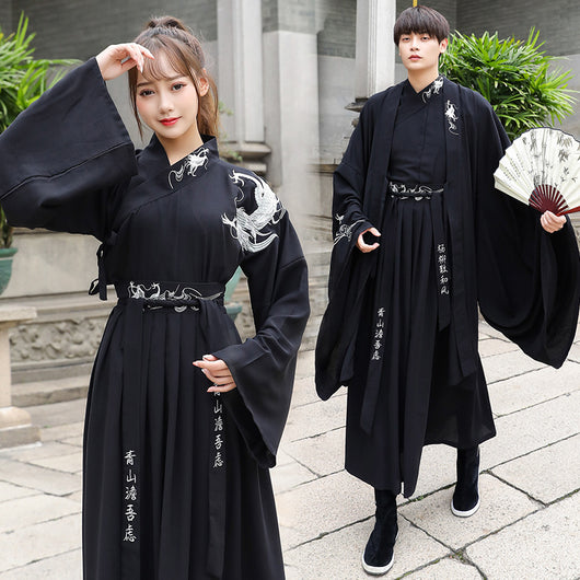 Set de Pareja Hanfu Estilo Antiguo - Conjunto Estudiante Tradicional - Image 3