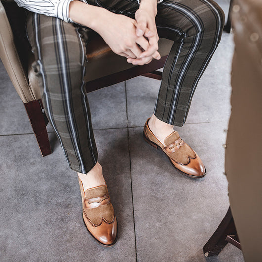Zapatos Casuales de Cuero Estilo Británico Retro para Hombre - Image 3