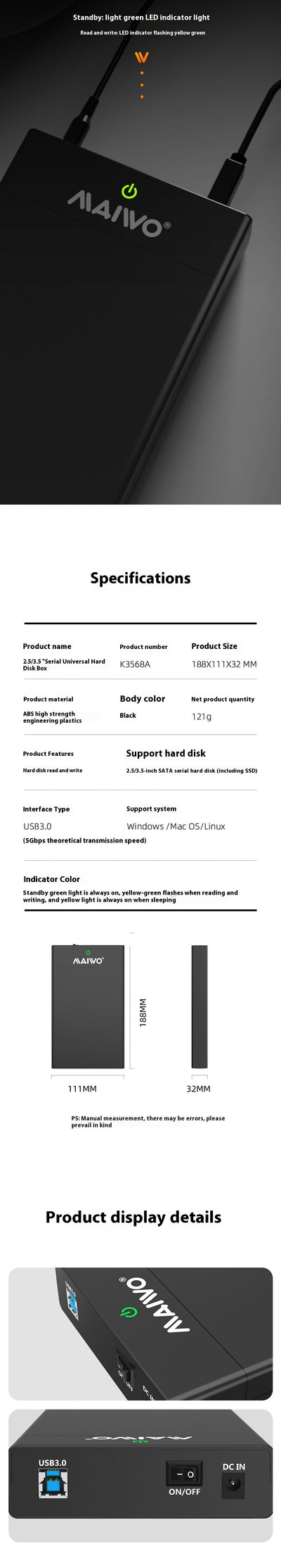 Caja Adaptadora USB SATA para Discos Duros - Image 15