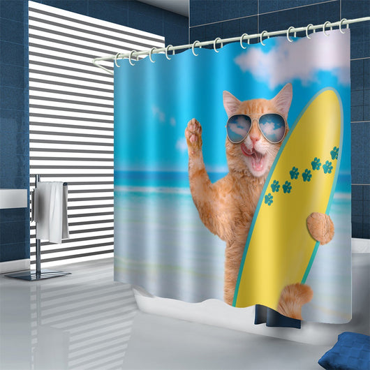 Cortina de Baño Impermeable de Poliéster Premium - Image 8
