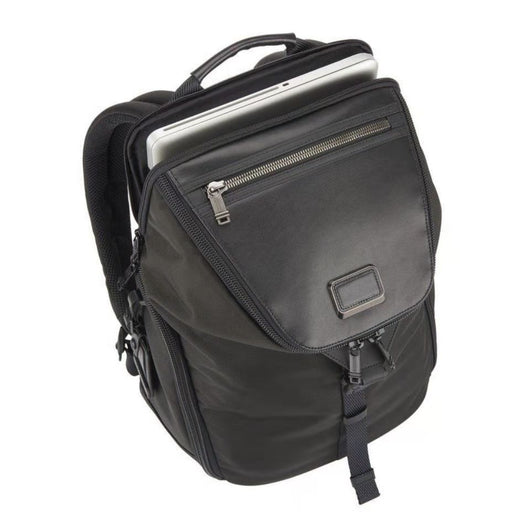 Mochila Elegante de Nylon y Cuero - Diseño Minimalista - Image 2