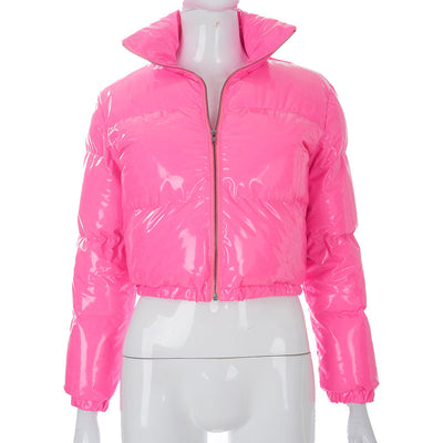 Chaqueta Acolchada de Cuero con Cierre Lateral - Image 15