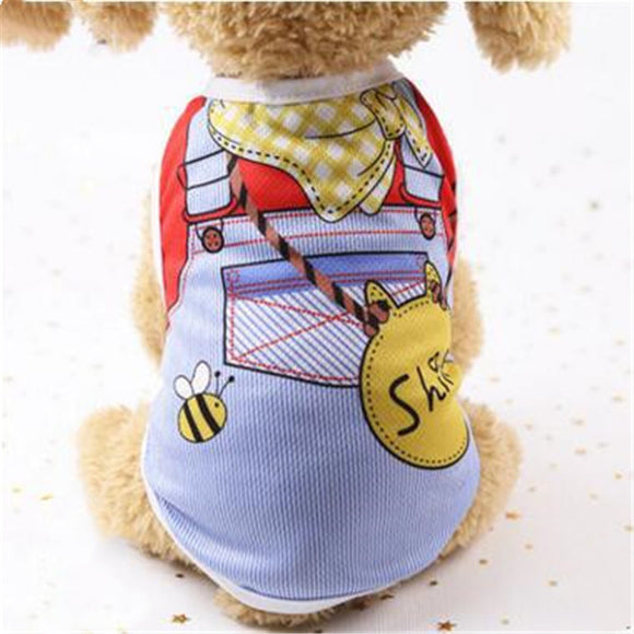 Playera de Algodón con Estampado de Cachorro para Niños