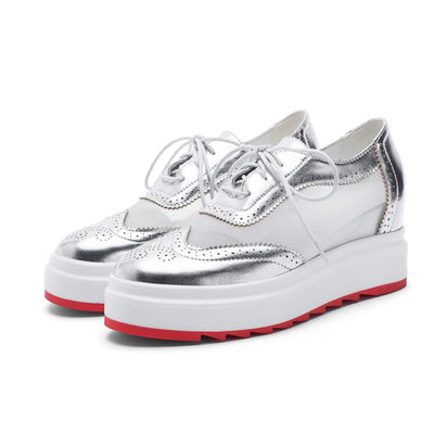 Zapatos Plataforma con Lentejuelas y Cordones - Image 9