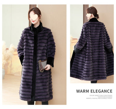 Abrigo de Visón Sintético para Damas Maduras y Mayores - Image 13