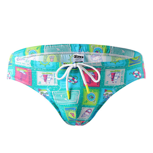 Traje de Baño Estampado de Nylon para Hombre - Image 12