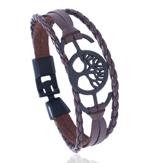 Pulsera de Cuero con Doble Hebilla - Image 7