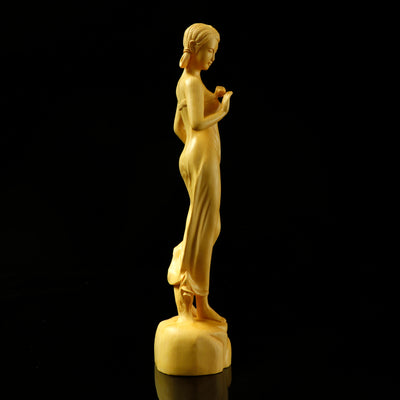 Figuras Decorativas de Madera Maciza con Mango Tallado - Ornamentos Artesanales - Image 7