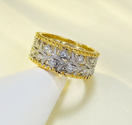 Anillo de Plata 925 Retro con Calado Elegante para Mujer - Image 3