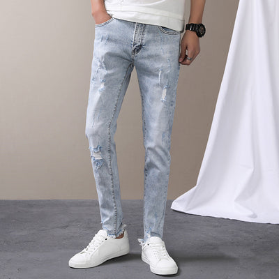 Jeans Premium Azul Claro con Roturas y Stretch - Image 6
