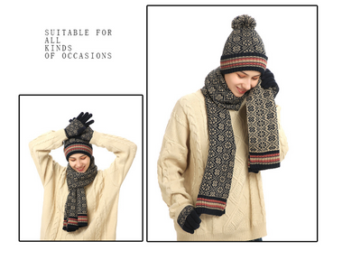 Conjunto de Abrigo Invernal: Gorro, Bufanda y Guantes de Acrílico - Image 7
