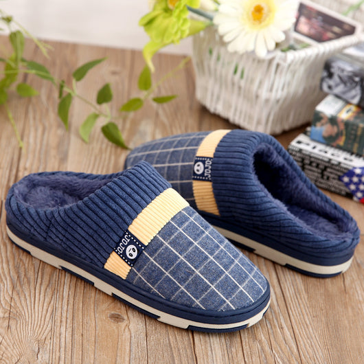 Pantuflas Japonesas de Algodón Grueso para Hombre - Otoño e Invierno - Image 3
