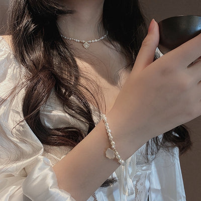Collar y Pulsera de Perlas de Agua Dulce Naturales - Image 2