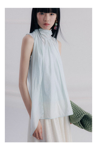 Blusa Sin Mangas con Cintas Decorativas - Image 14