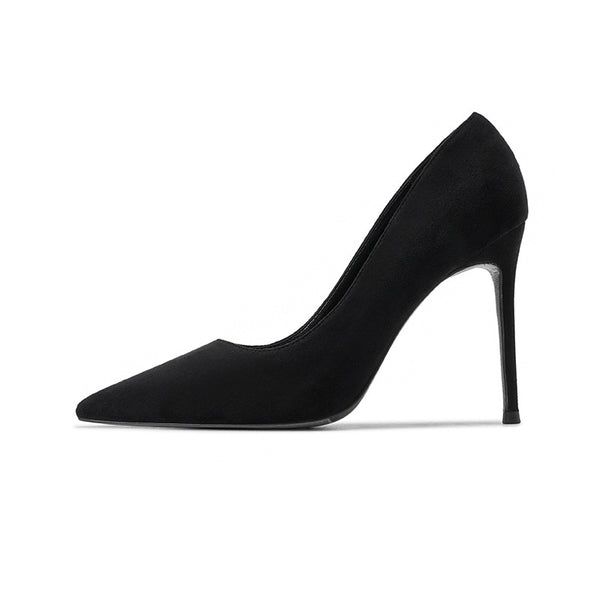 Tacones Altos Stiletto Negros Multiusos para Mujer
