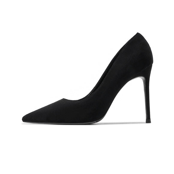 Tacones Altos Stiletto Negros Multiusos para Mujer