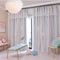 Cortinas Blackout Estrellas Huecas Nórdicas para Dormitorio Infantil
