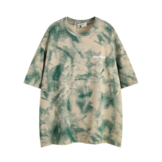 Camiseta Hombre Tie Dye Camuflaje Manga Corta
