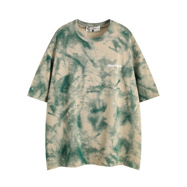 Camiseta Hombre Tie Dye Camuflaje Manga Corta