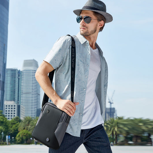 Bolsa Mensajero Ejecutiva Diagonal - Mochila Compacta Estilo Business Casual - Image 8