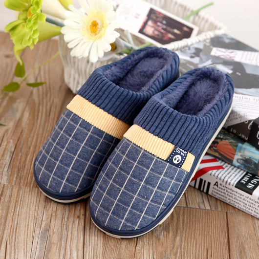 Pantuflas Japonesas de Algodón Grueso para Hombre - Otoño e Invierno - Image 2