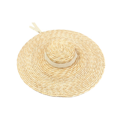 Sombrero de Paja con Ala Ancha y Cinta Decorativa para Playa - Image 11