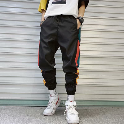 Pantalones Harem Colorblock Sueltos - Image 3