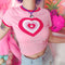 Playera Estampada Mori Girl Love de Algodón - Manga Corta para Mujer