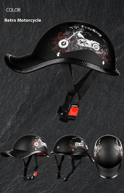 Casco Retro Eléctrico con Batería para Motocicleta - Protección de Seguridad Media - Image 20