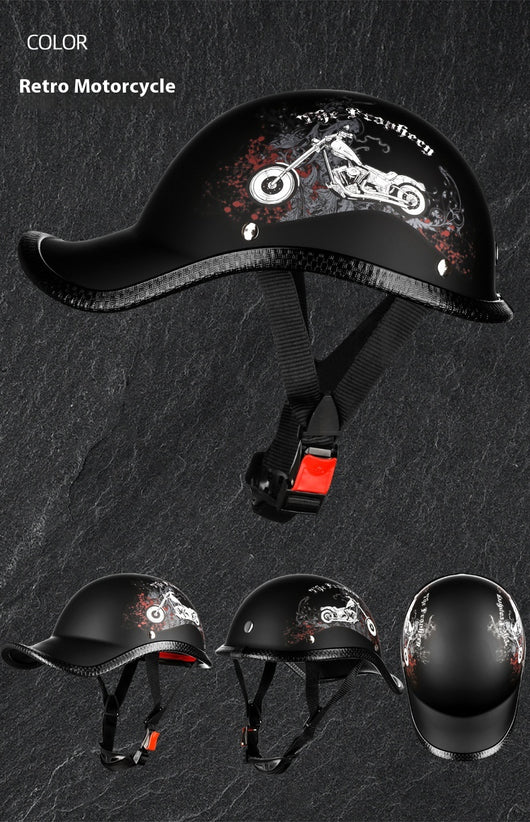 Casco Retro Eléctrico con Batería para Motocicleta - Protección de Seguridad Media - Image 20