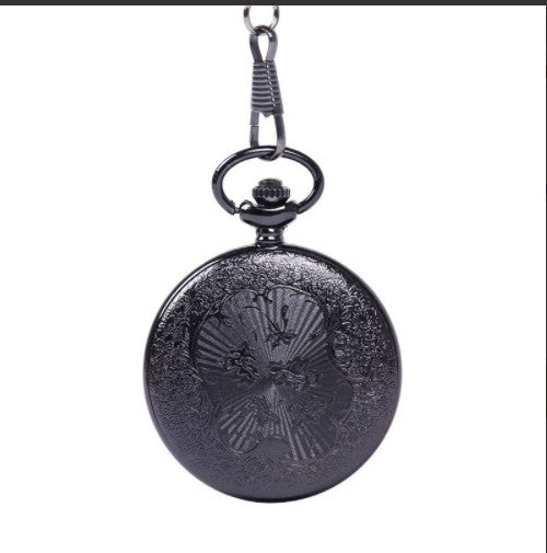 Reloj de Bolsillo Clásico con Grabado de Encaje Romano - Image 5