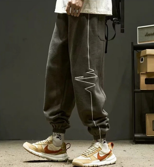 Pantalones Deportivos Hombre Cintura Elástica con Franjas Laterales - Image 5