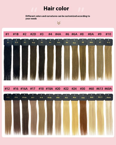 Extensión de Cabello Tejido a Mano Segunda Generación - Cabello Natural Blanco - Image 17