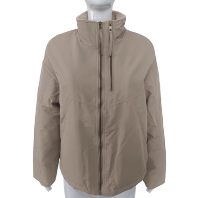 Abrigo Acolchado de Algodón con Cuello de Terciopelo para Mujer - Image 9