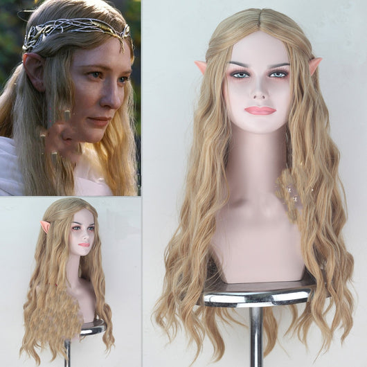 Peluca Reina Élfica Kellantril con Orejas - Cosplay y Anime