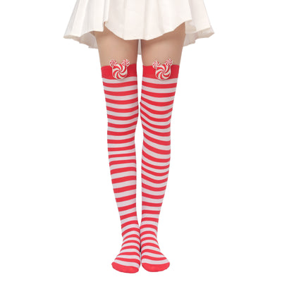 Calcetines Navideños con Muñeca de Peluche y Moño - Image 7