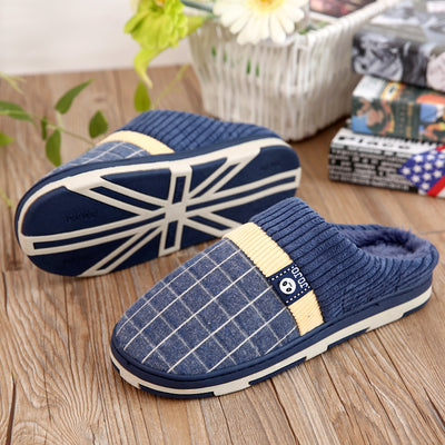 Pantuflas Japonesas de Algodón Grueso para Hombre - Otoño e Invierno - Image 4