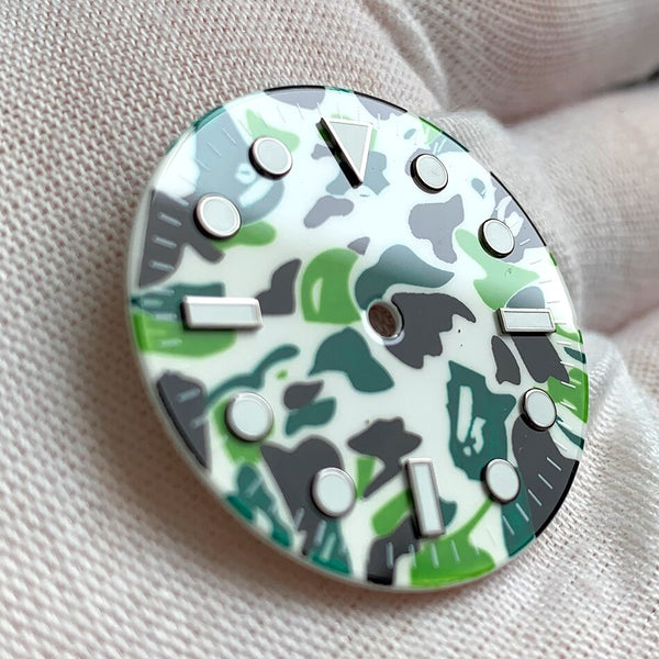 Accesorios de Reloj con Camuflaje Luminoso Verde
