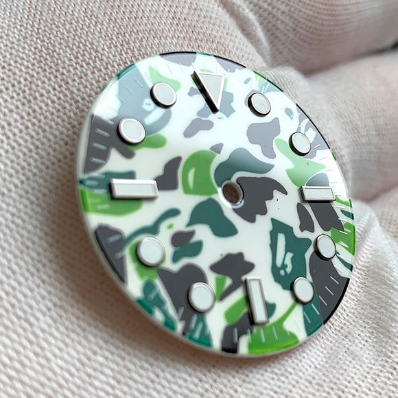 Accesorios de Reloj con Camuflaje Luminoso Verde