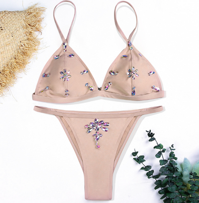 Bikini Brasileño de Lujo con Cristales y Efecto Push Up - Image 4