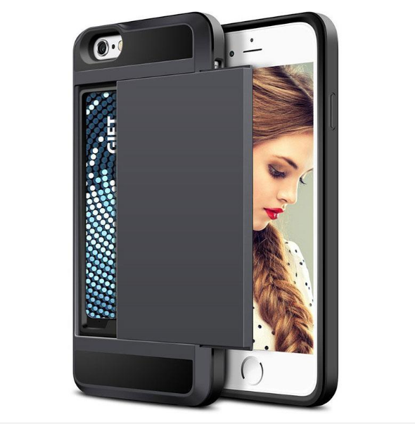 Funda iPhone con Compartimiento para Tarjetas - Compatible Apple